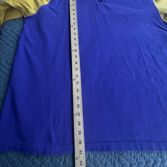 The Territory Ahead Shirt Mens XXL 2X Purple Yellow Quarter Zip Pullover Sweater - Picture 8 of 9